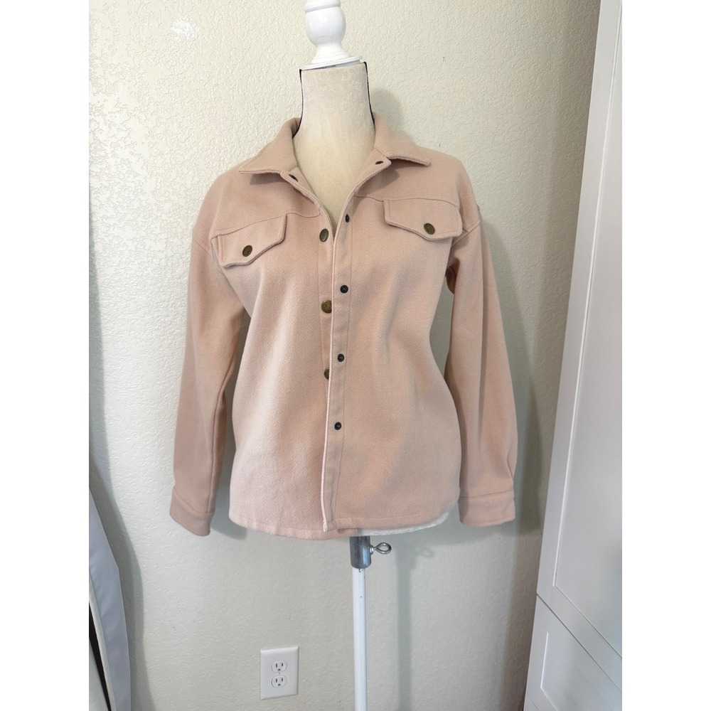 Camellia‎ Women's Fleece Shacket, Size Small